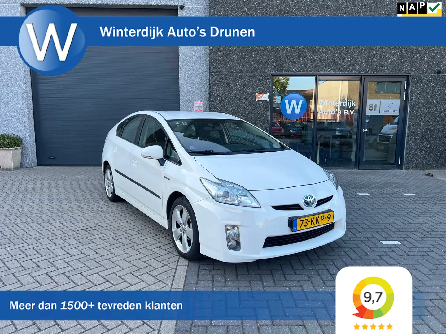 Toyota Prius 1.8 Comfort Hybride, Airco, Cruise, Headup Display Blanc - 1