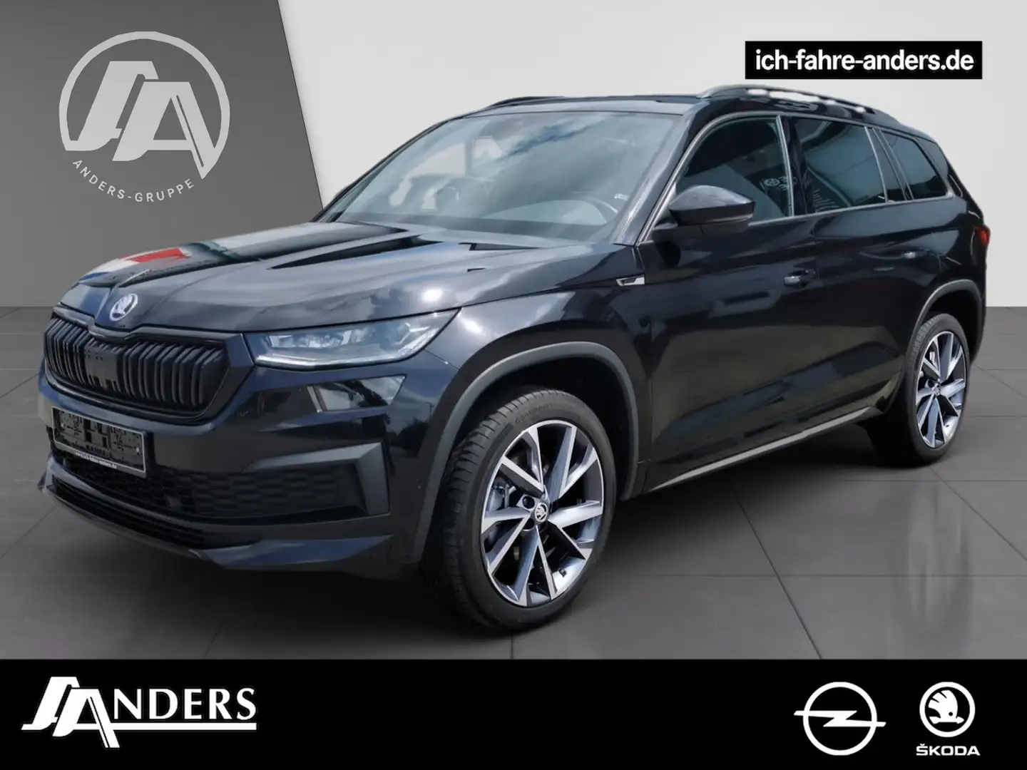 Skoda Kodiaq Sportline 2.0 TDI 4x4 AHK+LED+Pano+ACC+ Schwarz - 1