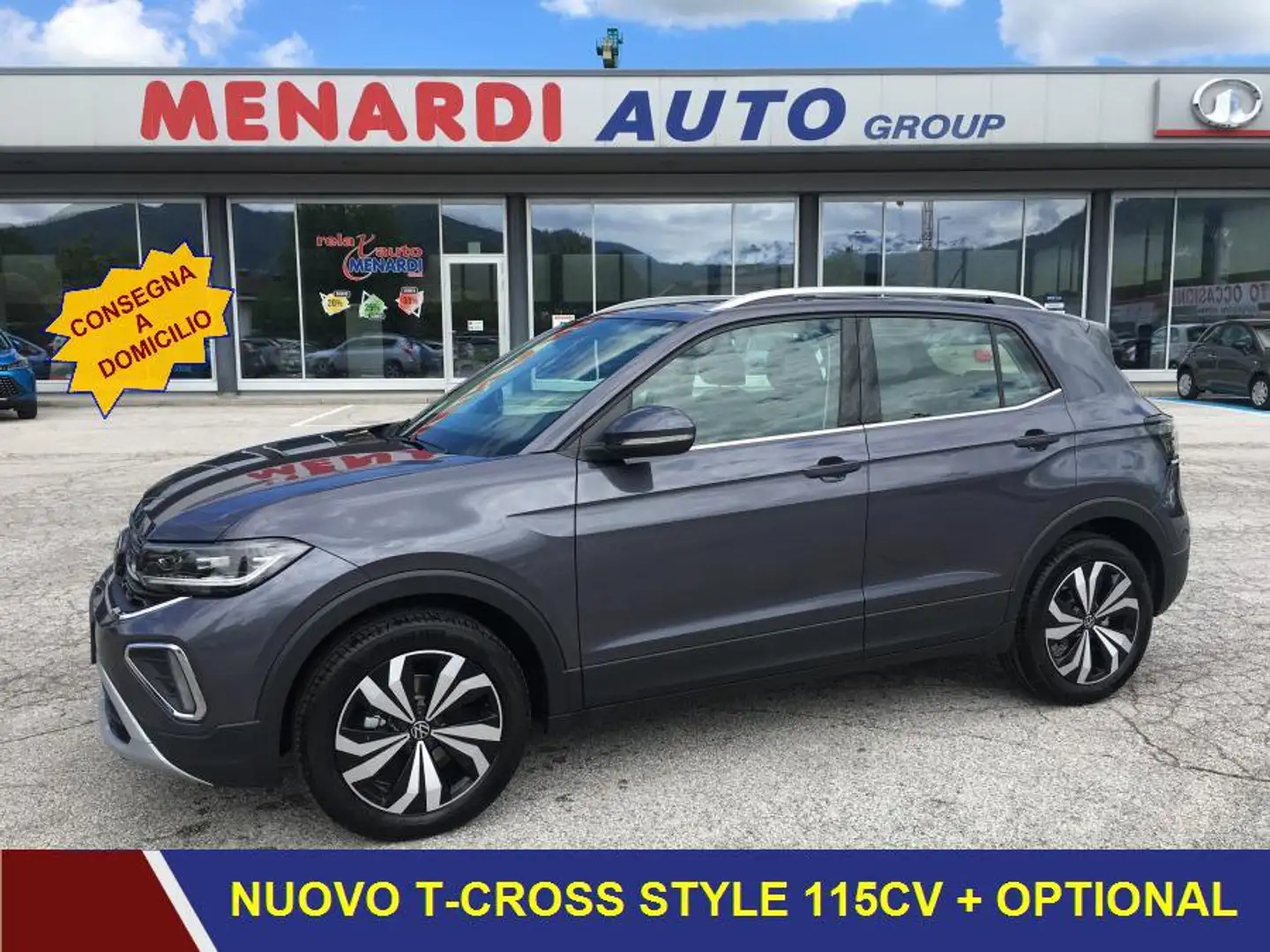 Volkswagen T-Cross 1.0 TSI 115cv Style +NAVI+CLIMA AUTO+VISION Grigio - 1