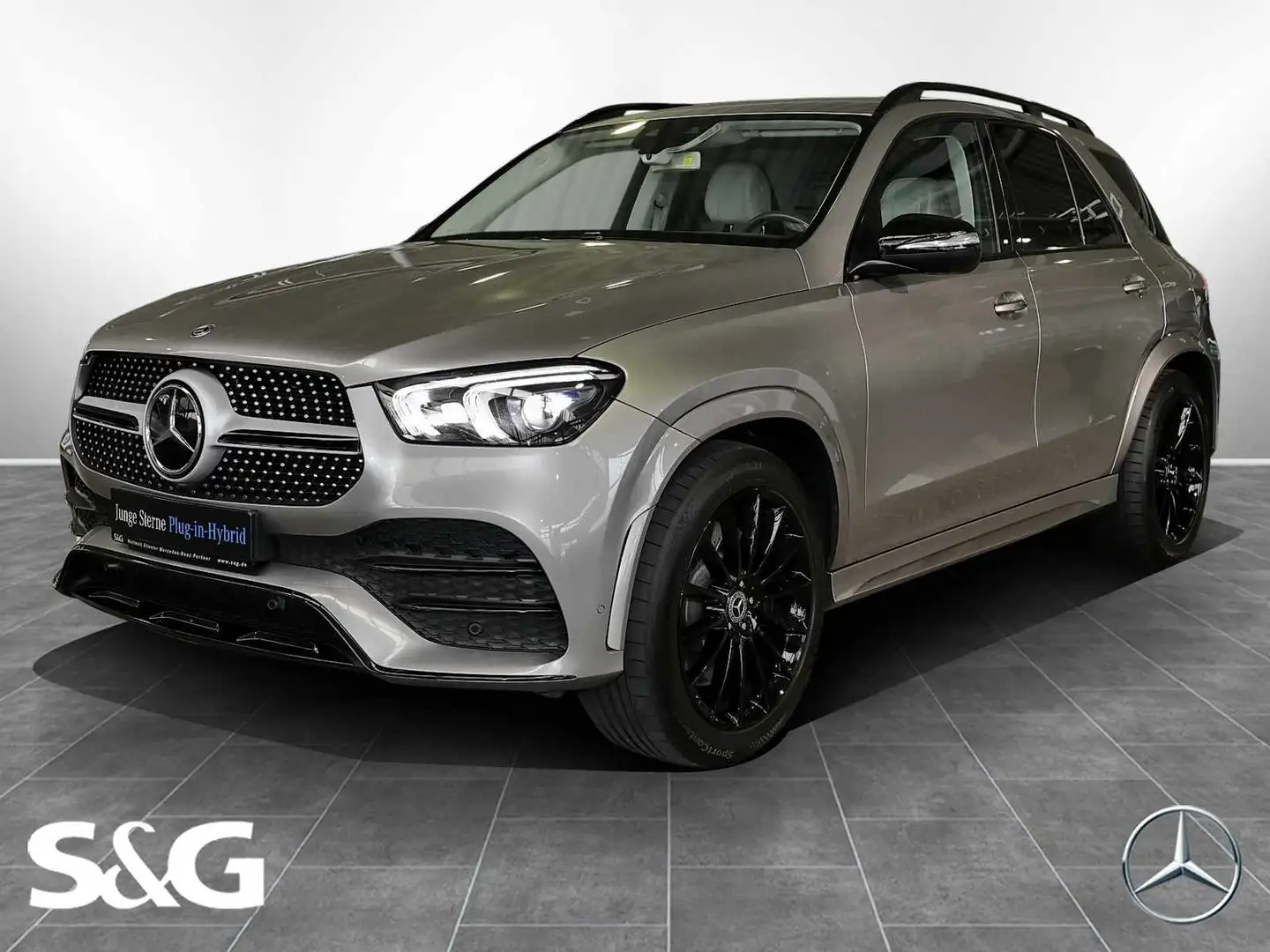 Mercedes-Benz GLE 350 de 4M AMG 360°+Sitzhzg.+MBUX+Smartph+21 Argent - 1