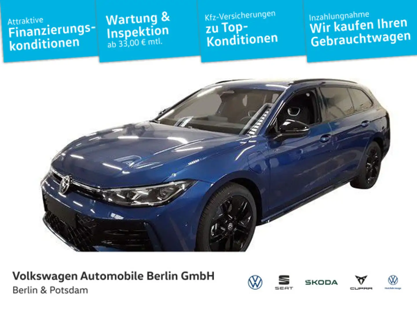Volkswagen Passat Variant 1.5 Hybrid R-Line 5J-Garantie DCC Blau - 1