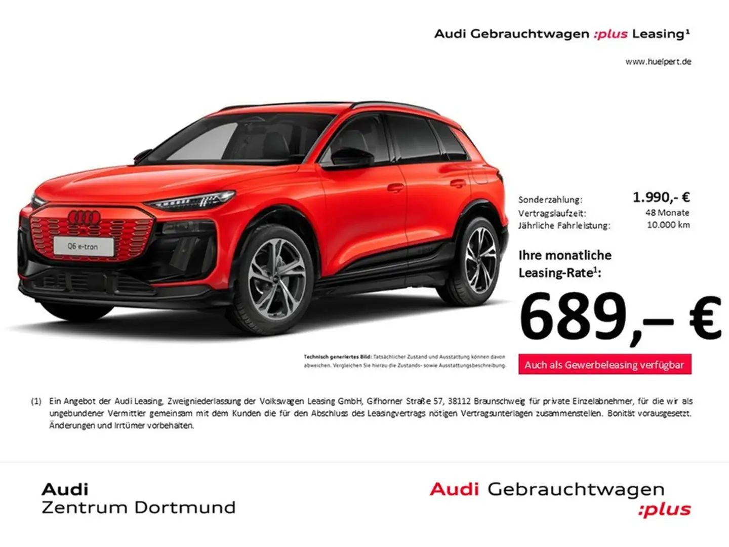 Audi Q6 e-tron performance S LINE PANO AHK 360CAM 20Z Rot - 1