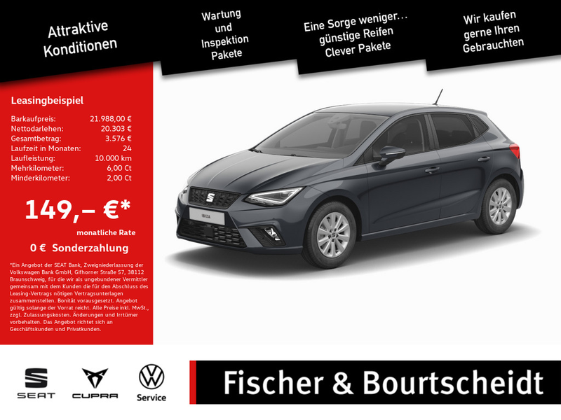 SEAT Ibiza 1.0 TSI Style SHZ NAVI ACC FACEL. LED