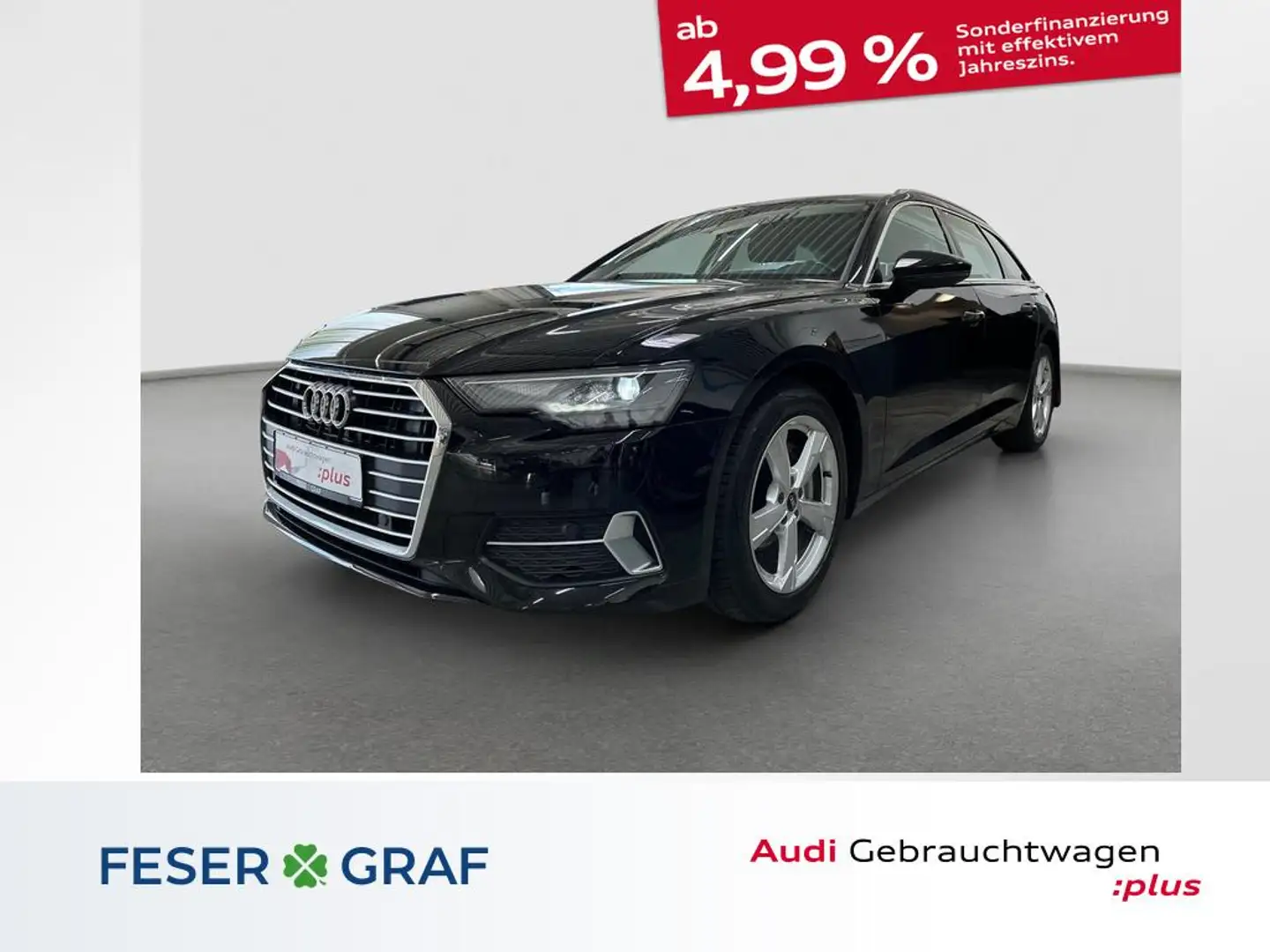 Audi A6 Avant Sport 35 TDI S tronic AHK Navi SHZ Zwart - 1