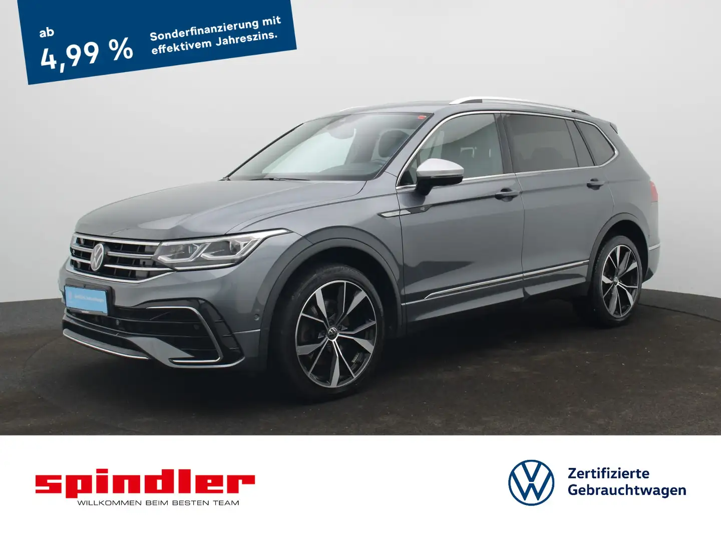 Volkswagen Tiguan Allspace R-Line 2.0 TDI DSG / Matrix, AHK Grau - 1