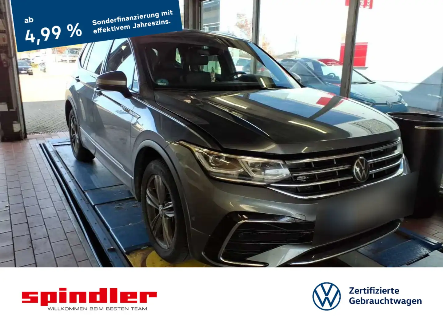 Volkswagen Tiguan Allspace R-Line 2.0 TDI DSG / Matrix, AHK Grau - 1