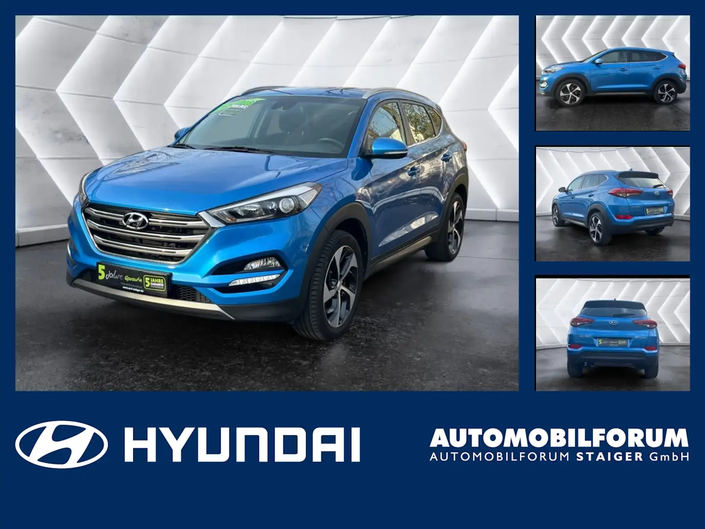 Hyundai TUCSON 1.7 CRDi blue Style 2xKlima 4xSHZ Kam. LM Bleu - 1