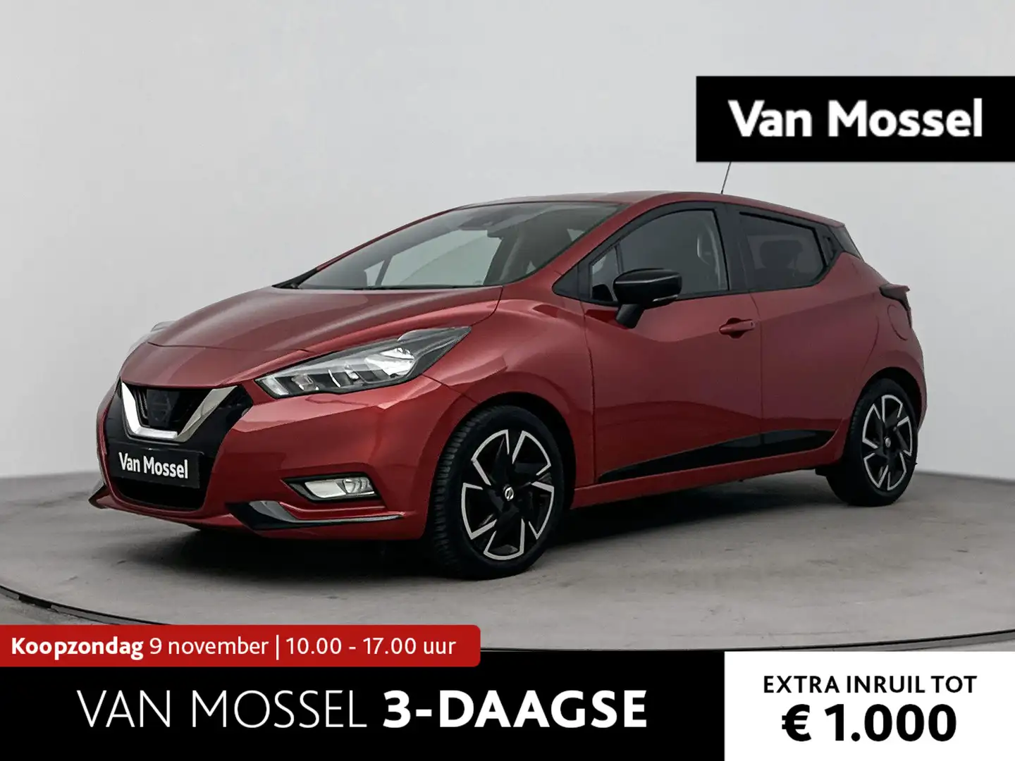 Nissan Micra 1.0 IG-T N-Design 90PK | Navigatie | BOSE Audio | Rood - 1