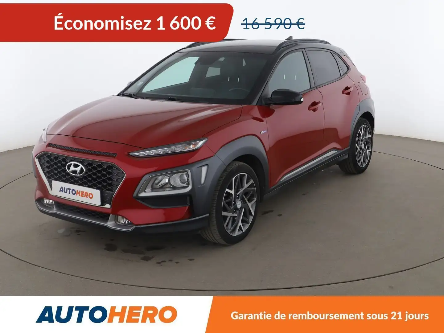 Hyundai KONA 1.6 GDi Hybrid Edition 1 DCT-6 Rouge - 1