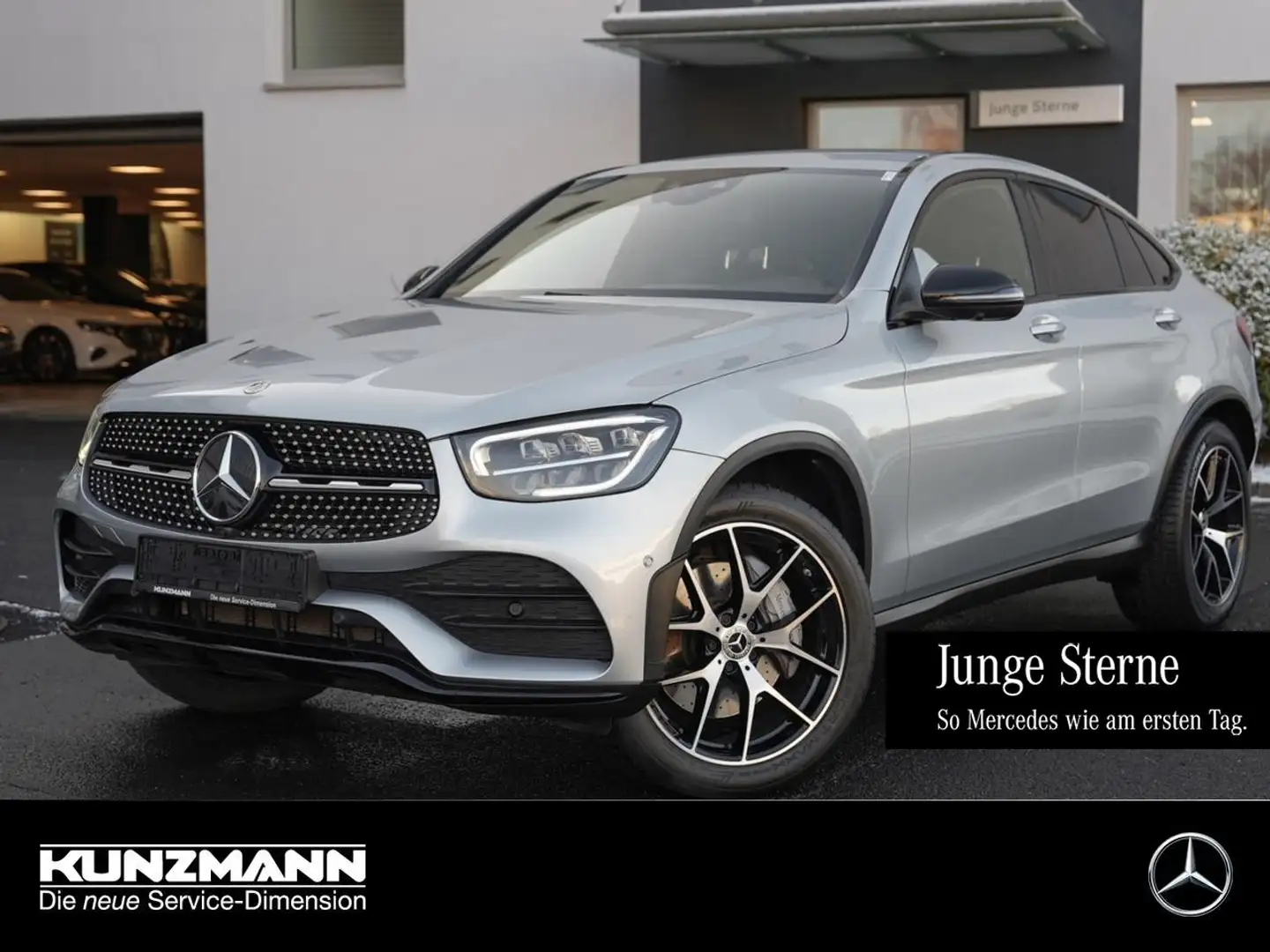 Mercedes-Benz GLC 300 de 4M Coupé AMG Night Memory 360° HeadUp Silber - 1
