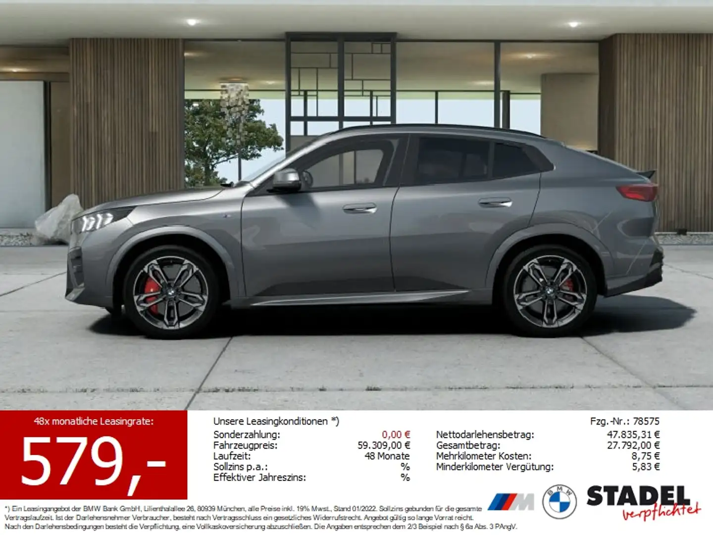 BMW X2 sDrive20i M Sportpaket Gris - 1