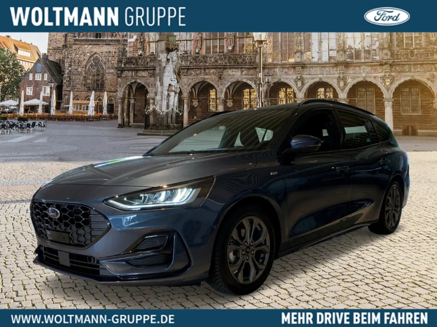 Ford Focus Turnier ST-Line 1.0 EcoBoost Mild-Hybrid SYNC4 mit Blau - 1