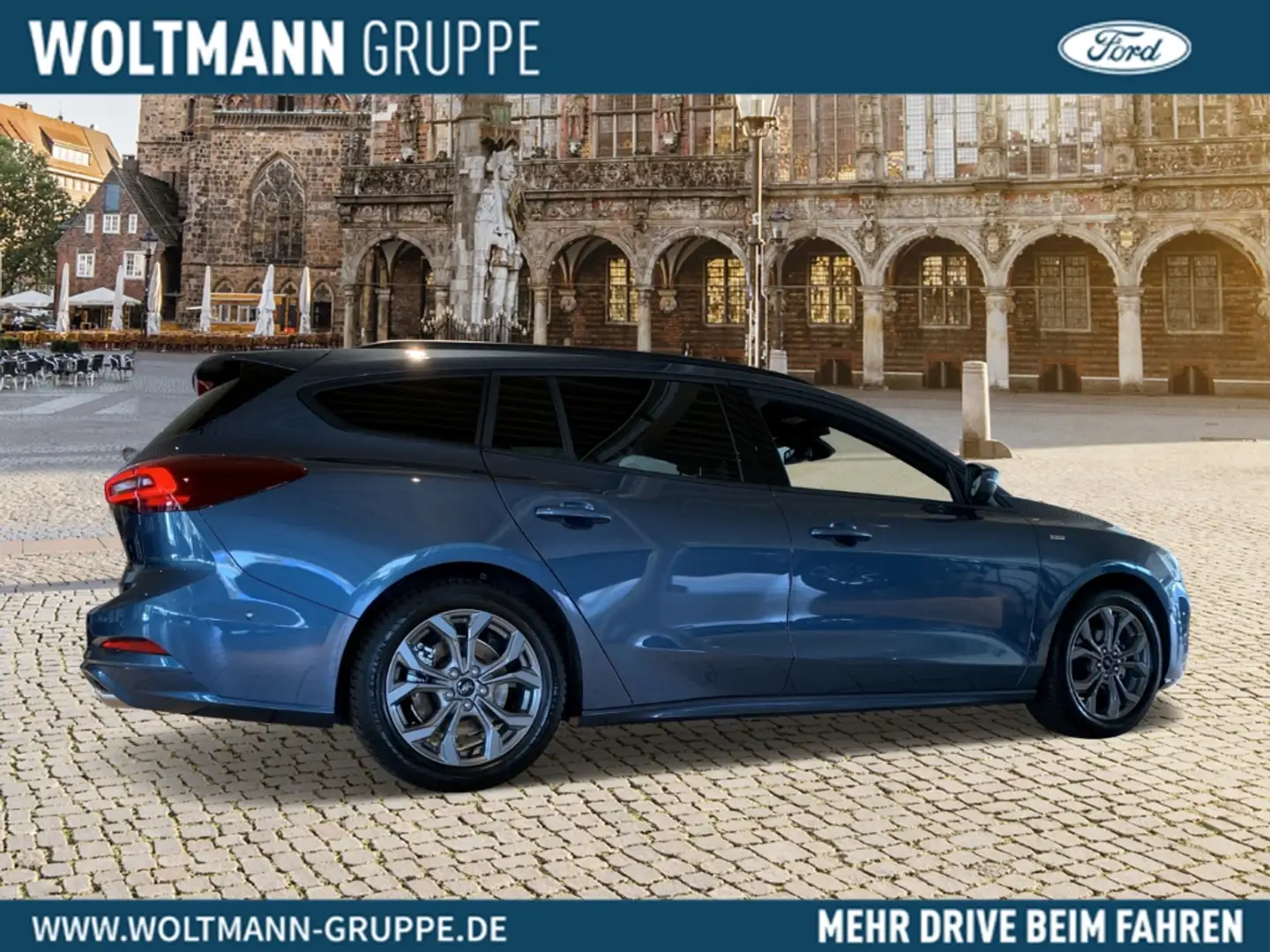 Ford Focus Turnier ST-Line 1.0 EcoBoost Mild-Hybrid SYNC4 mit Blau - 2