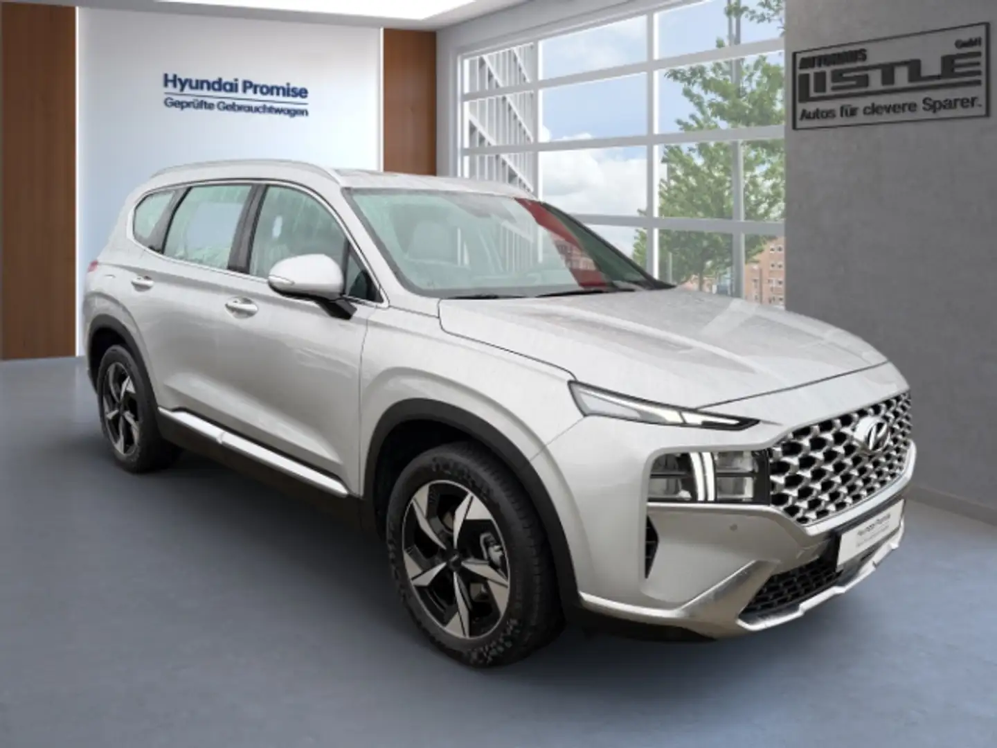 Hyundai SANTA FE Plug-In Hybrid 4WD +KLIMA+DAB+RFK+NAVI+UVM+ Silber - 2