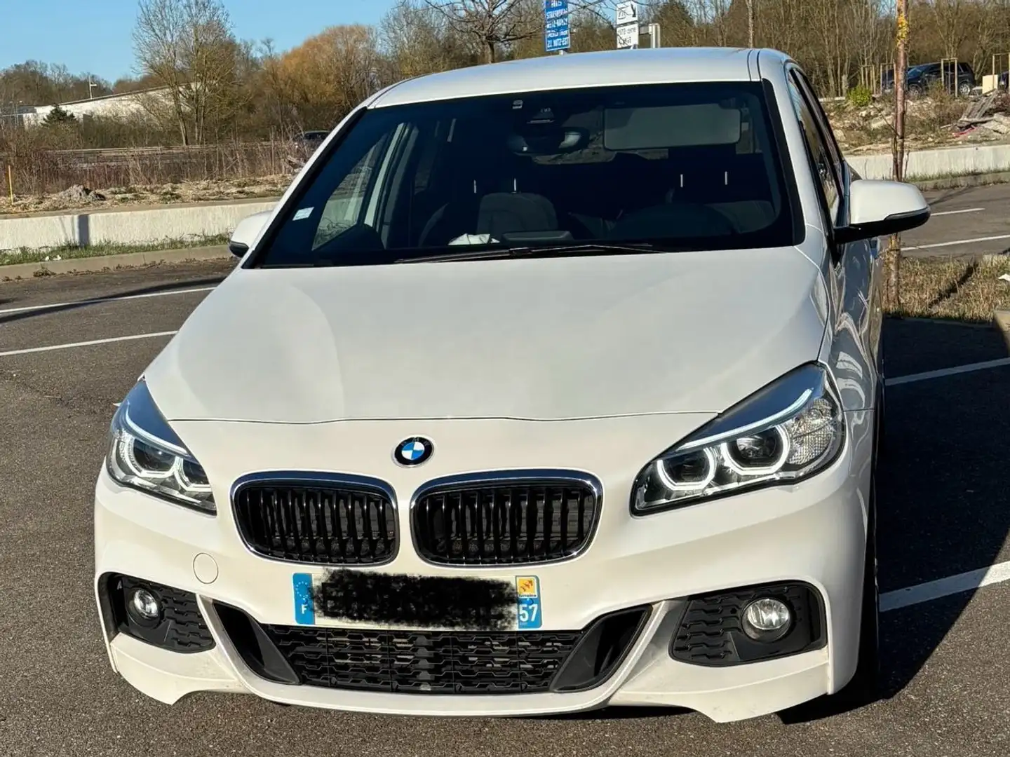 BMW 218 Active Tourer 218d 150 ch M Sport A Blanc - 2