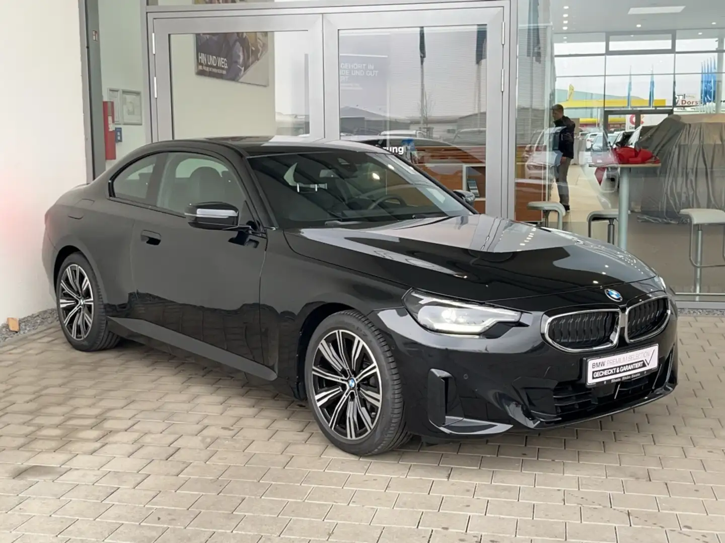 BMW 218 i Coupé Navi.DriveA.ParkA.DAB.AktivTempom.SH. Noir - 2