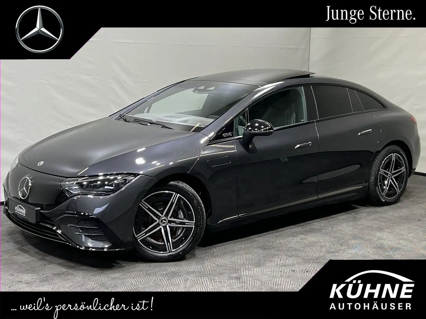 Mercedes-Benz EQE 350 4M AMG Premium Plus Night HA10°+HuD+3D ! Grau - 1
