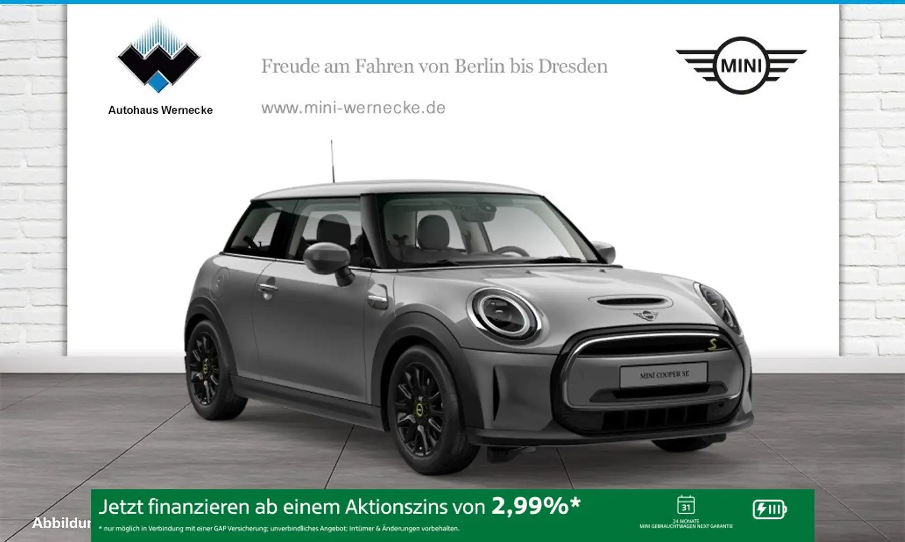 MINI Cooper SE Hatch DAB LED Navi Tempomat Klimaaut. Grau - 1