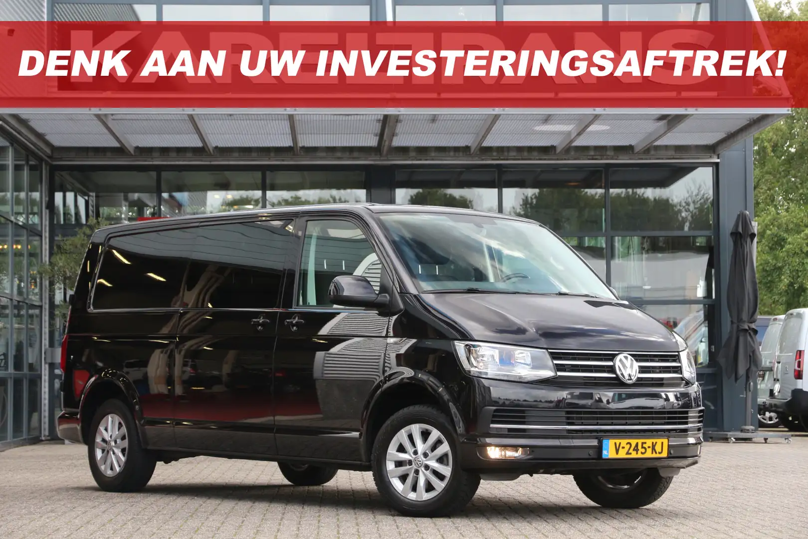 Volkswagen T6 Transporter 2.0 TDI 150 | Aut. | DC | L2H1 | Orig. Navi | Crui Noir - 1