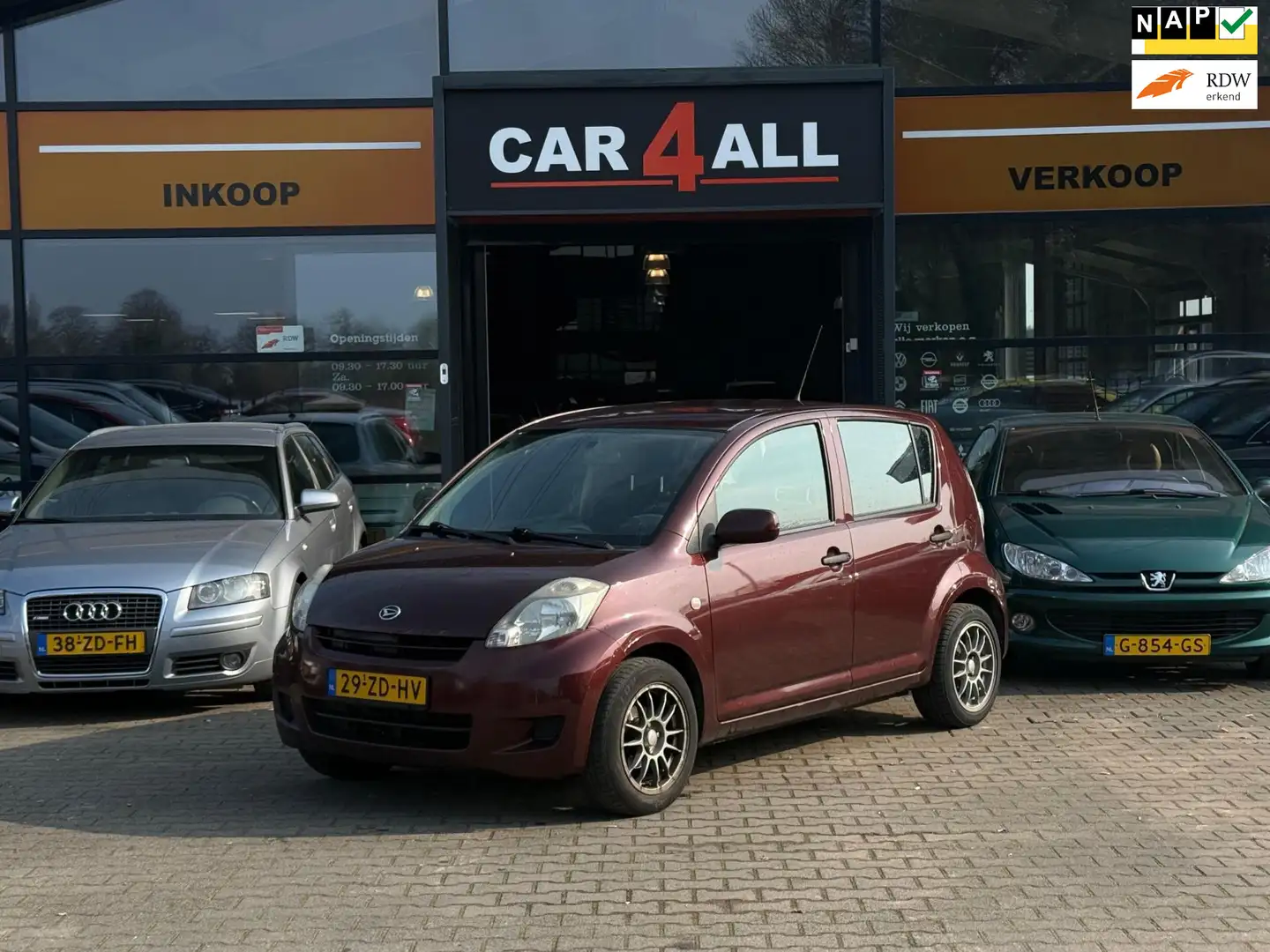 Daihatsu Sirion 2 1.0-12V Premium LPG3/APK 4-1-2026/CAMERA/4X ELEK Piros - 1