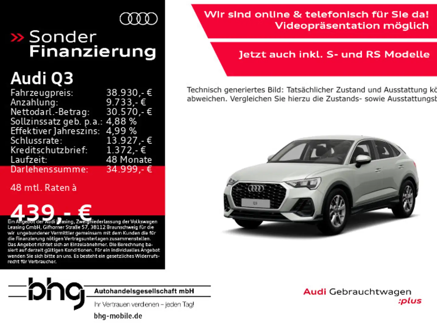 Audi Q3 40 TDI Sportback quattro S tronic Argento - 1