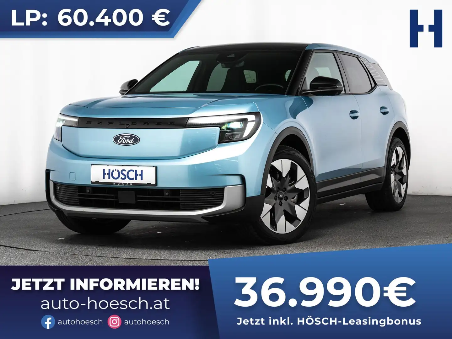 Ford Explorer EV PREMIUM ER 4X4 77kWh HEAD-UP PANO LEDER B&O ++ Blau - 1