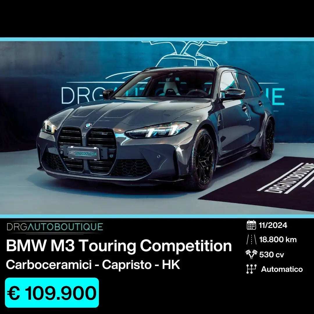 BMW M3 Bmw M3 Touring Comp. IVA ESP/CAPRISTO/CARBO Grau - 1