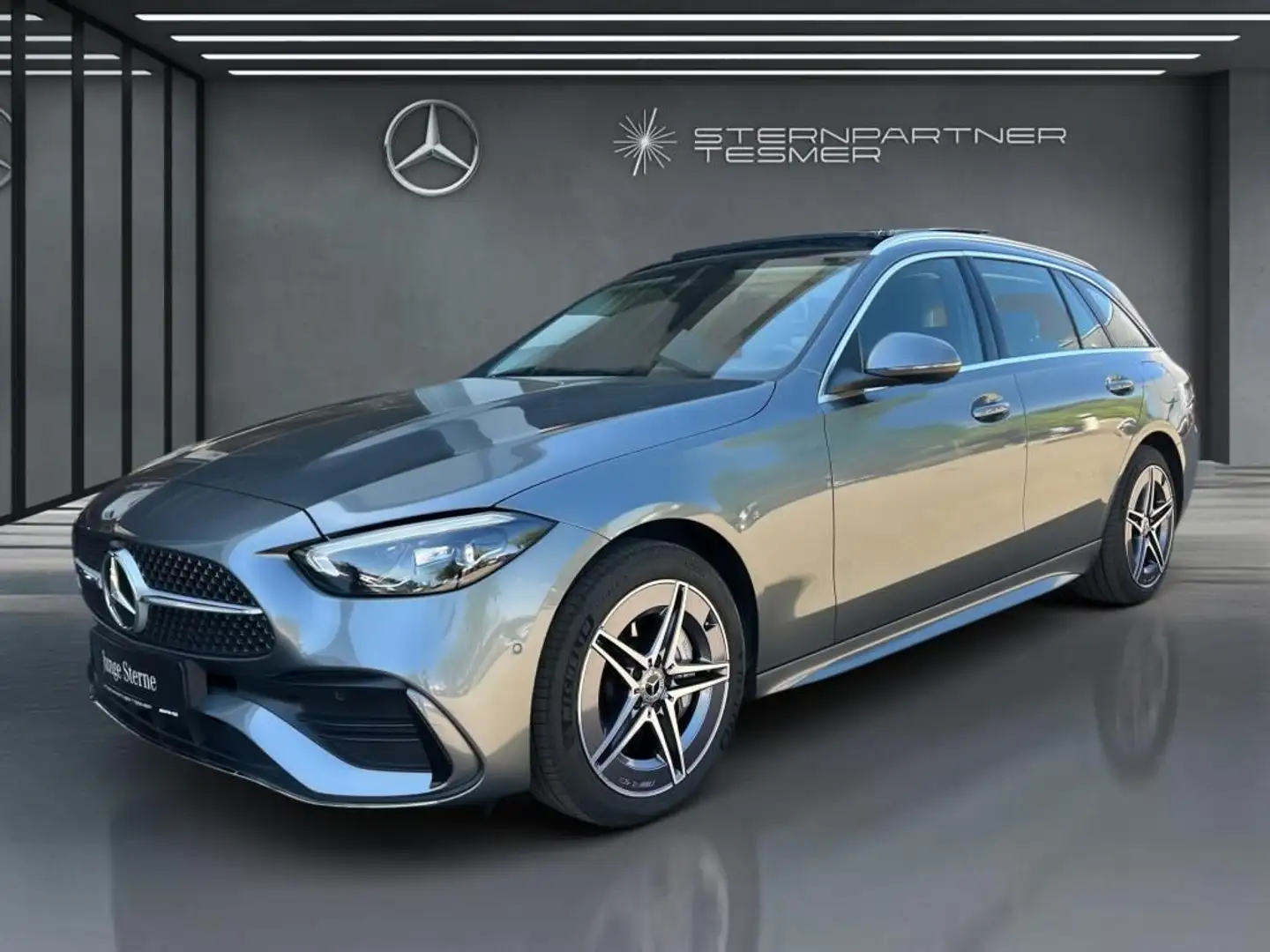 Mercedes-Benz C 300 e T AMG *LED*NAVI*KAMERA*Ambiente*PANO*AHK Gris - 2