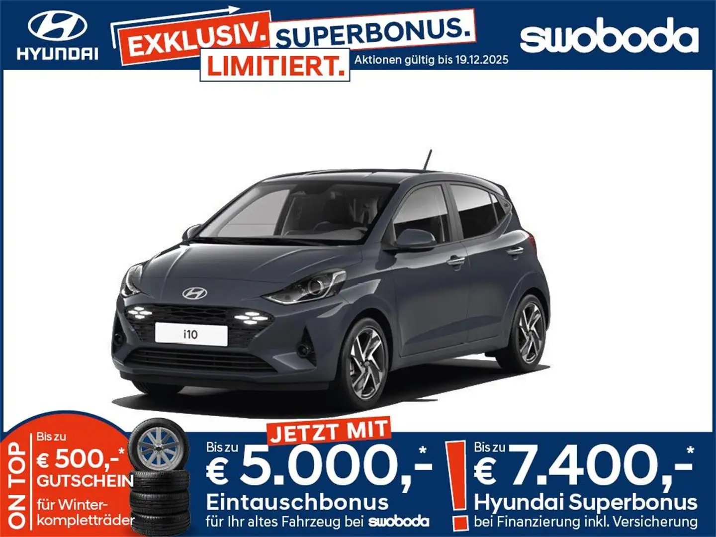 Hyundai i10 GO Plus 1,2 AMT a5bu3 Grau - 1