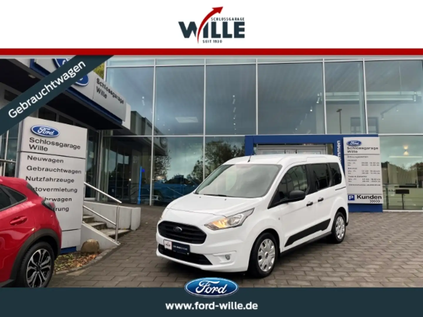 Ford Transit Connect Kombi Trend AHK PDC Tempomat Klima Weiß - 1