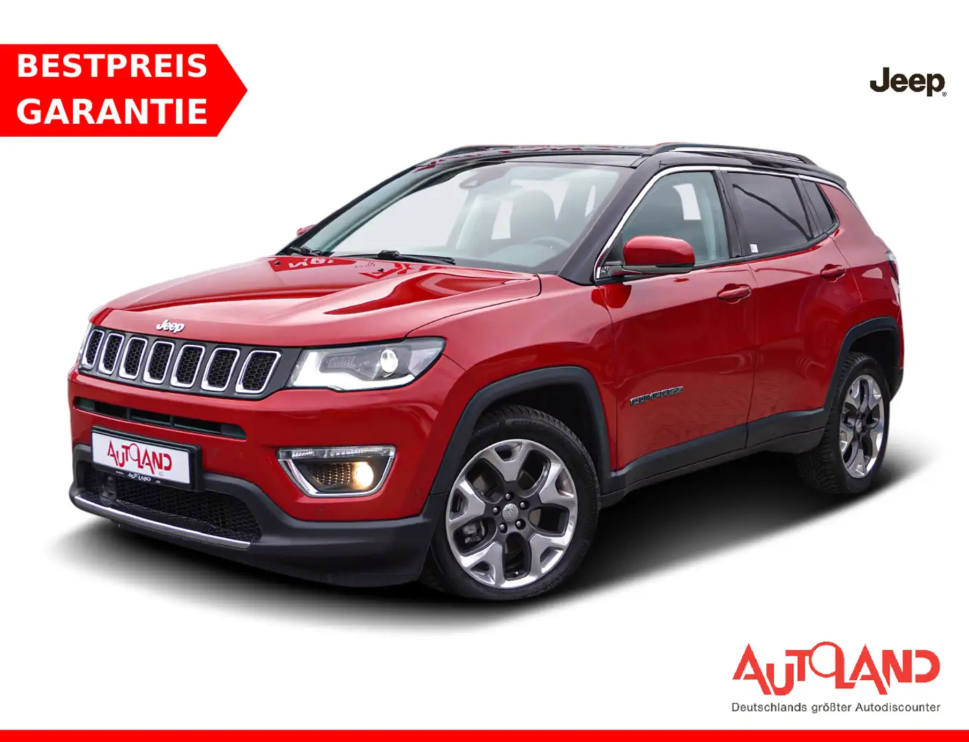 Jeep Compass 1.4 MultiAir Limited Bi-Xenon Navi AHK Rood - 1