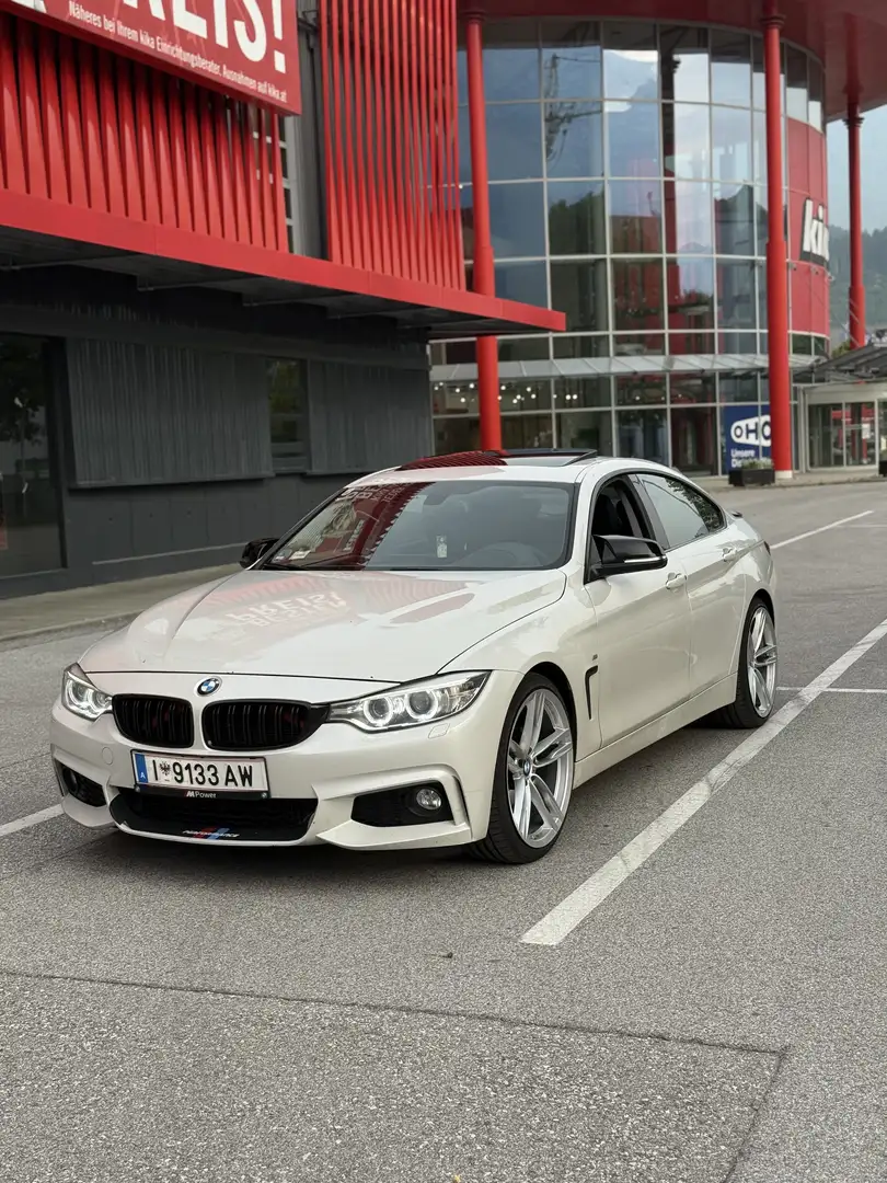 BMW 420 420d Gran Coupe M Sport Aut. Weiß - 1