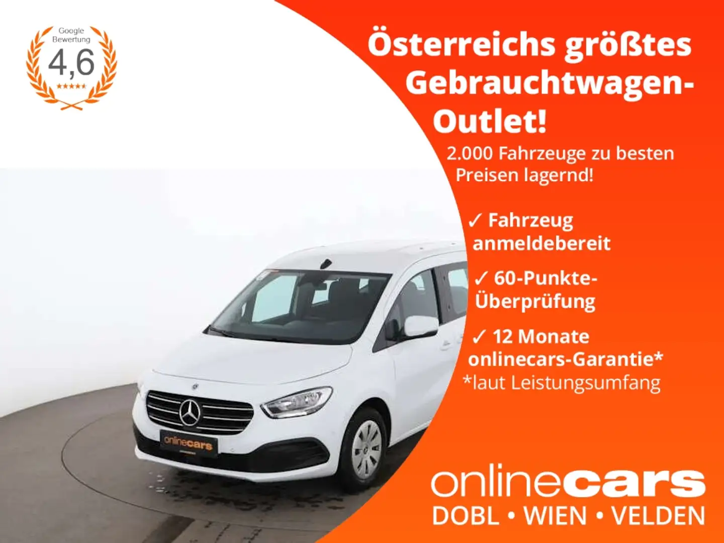 Mercedes-Benz T-Class T 180 Aut NAVI ASSIST R-CAM SITZHZG TEMPOMAT PDC Fehér - 1