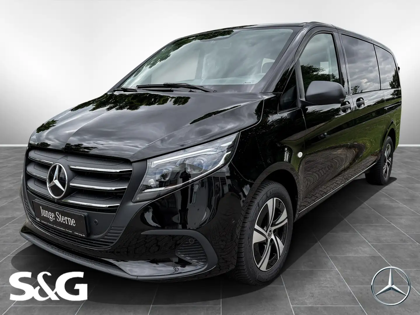 Mercedes-Benz Vito 119 CDI MX/L 360°+MBUX+Totwink.+Sitzhzg. Schwarz - 1