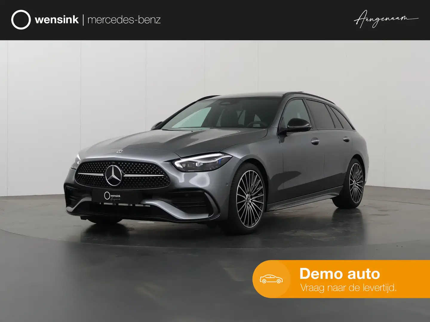 Mercedes-Benz C 180 Estate AMG Line |  panorama-dak | Night pakket | D Grijs - 1
