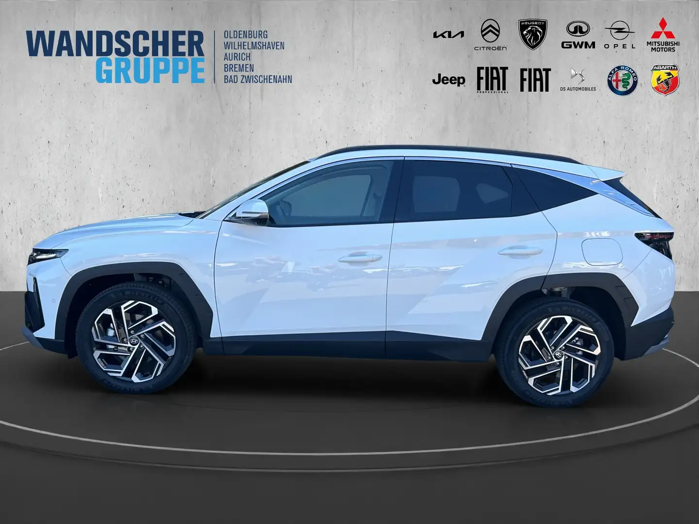 Hyundai TUCSON Premium1.6 160PS 2WD HUD SHZ 360 auto Bianco - 2