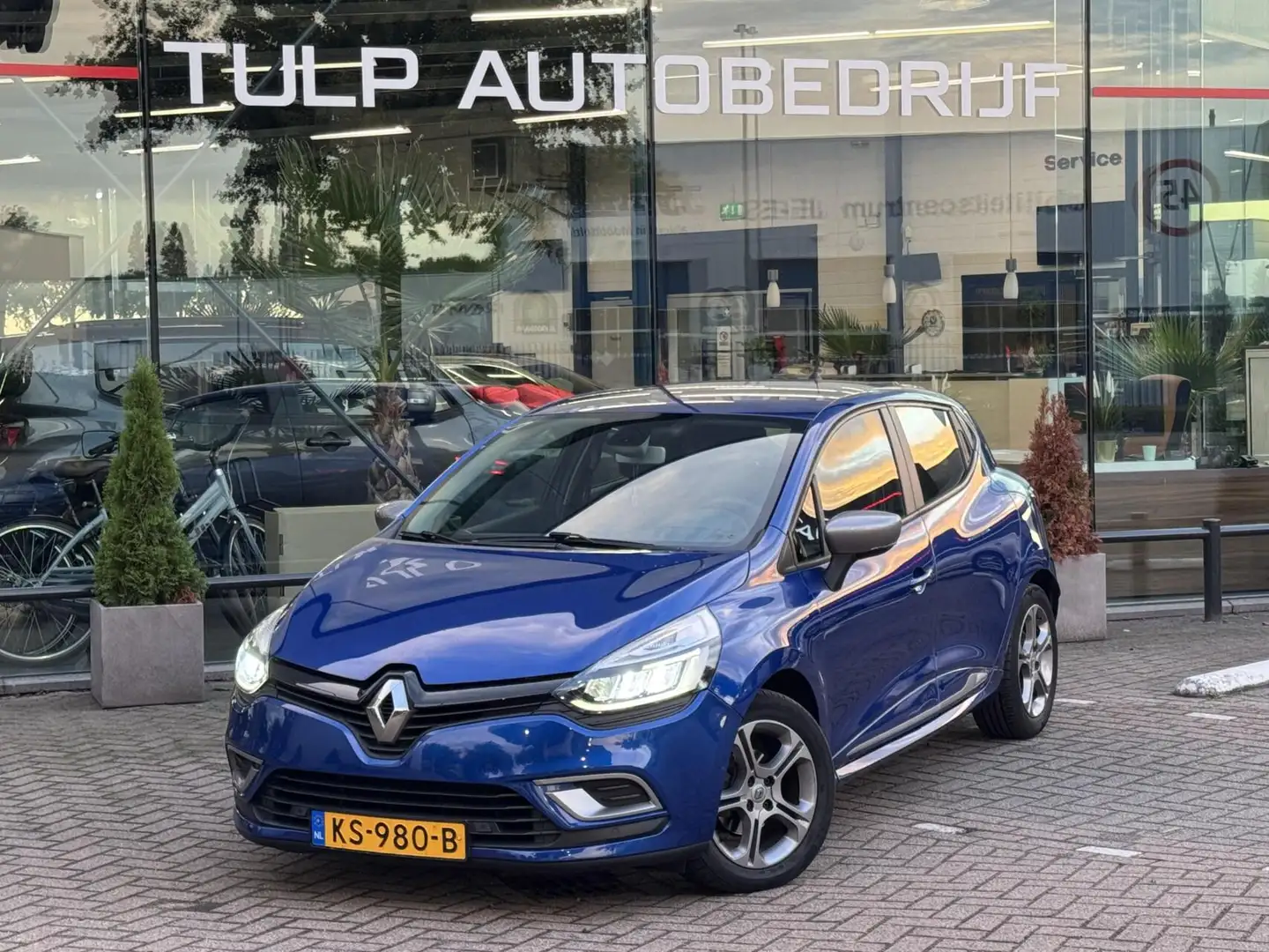 Renault Clio 1.2 TCe GT Line Sport Automaat 2016 Top staat Blau - 2