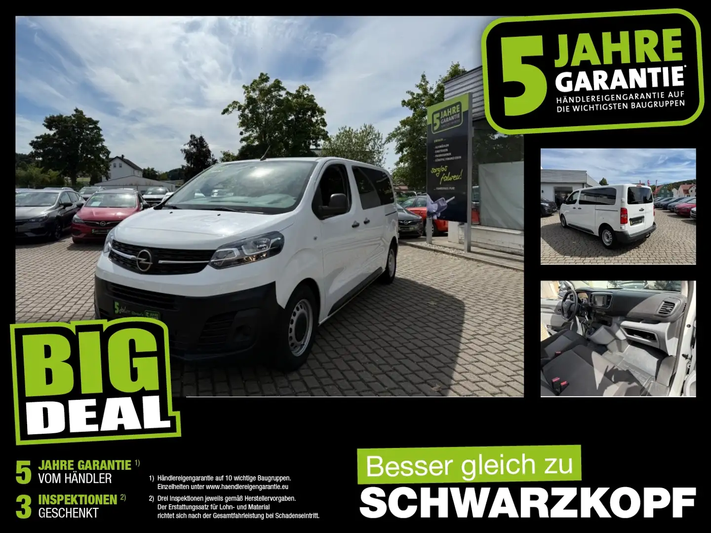 Opel Vivaro Kombi 1.5D Rückfahrkamera,Parkpilot White - 1