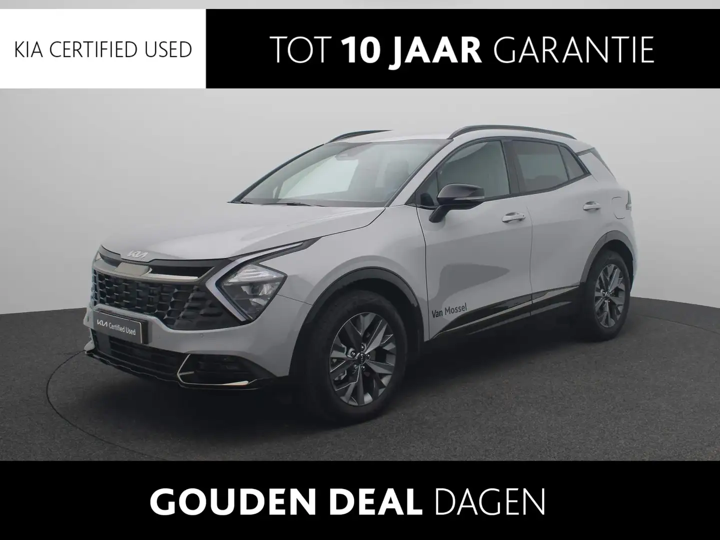 Kia Sportage 1.6 T-GDi Hybrid Dark Edition Leder | Navi | Camer Grijs - 1