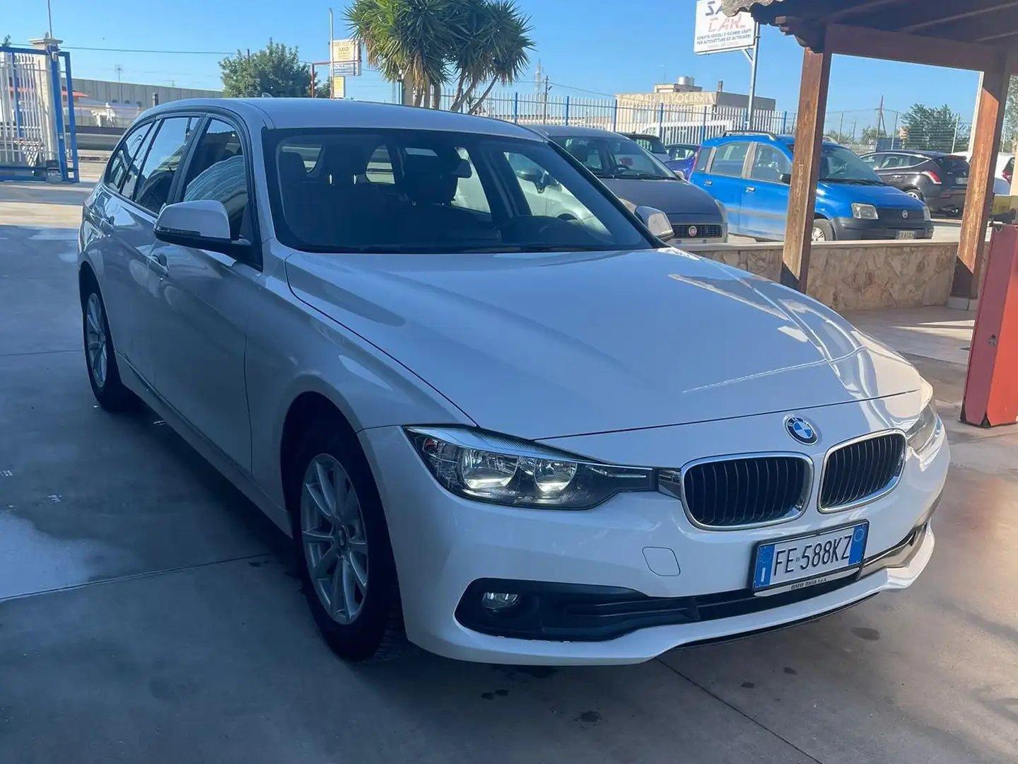 BMW 316 316d Touring auto Bianco - 2