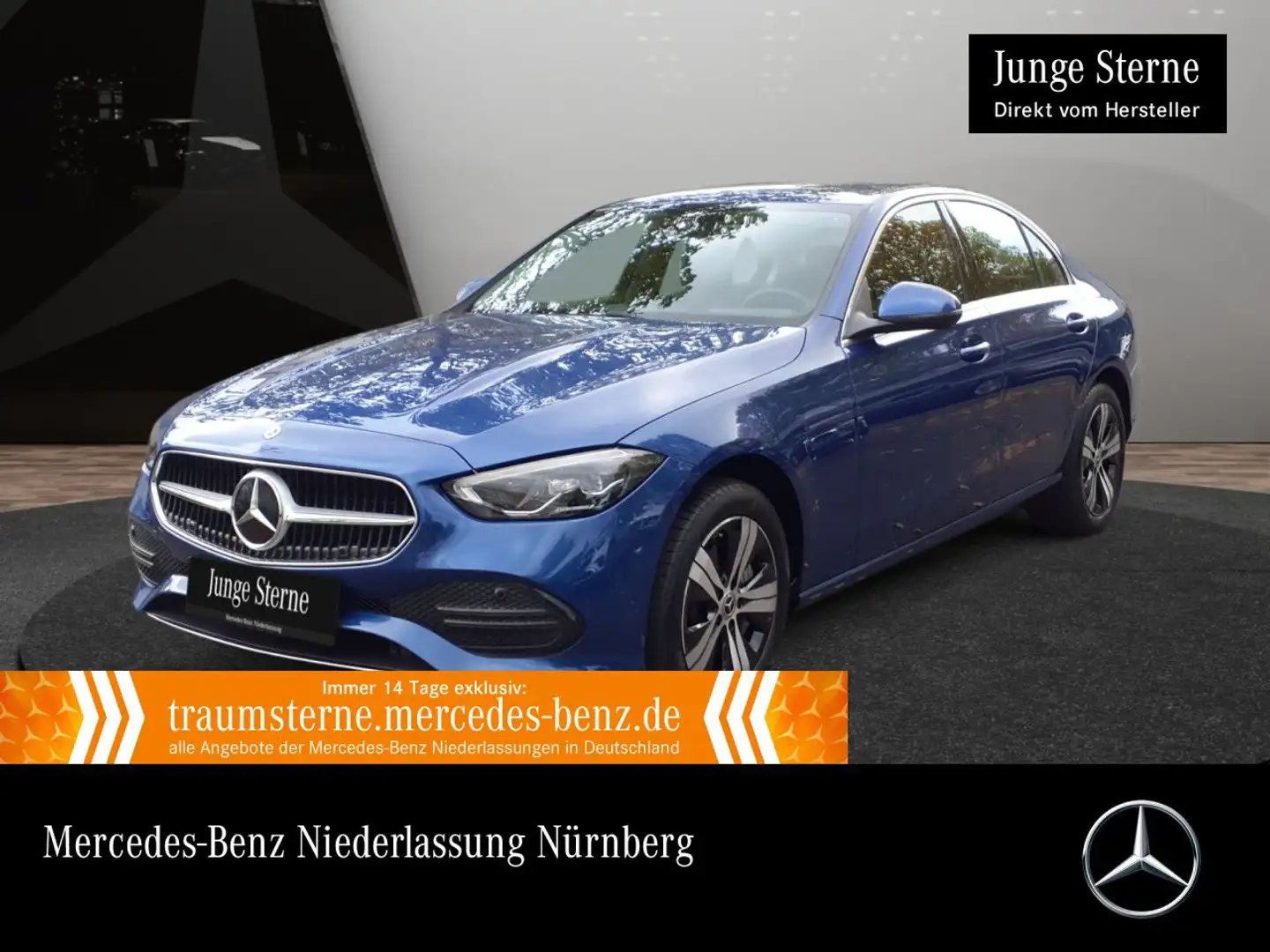Mercedes-Benz C 300 e AVANTG+LED+KAMERA+TOTW+KEYLESS+9G Blau - 1