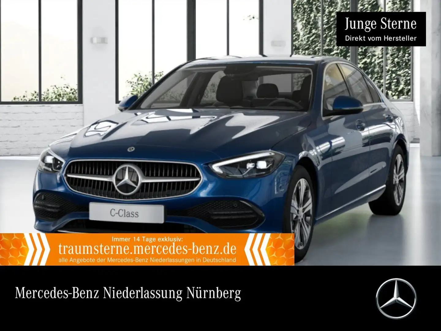 Mercedes-Benz C 300 e AVANTG+LED+KAMERA+TOTW+KEYLESS+9G Blau - 1