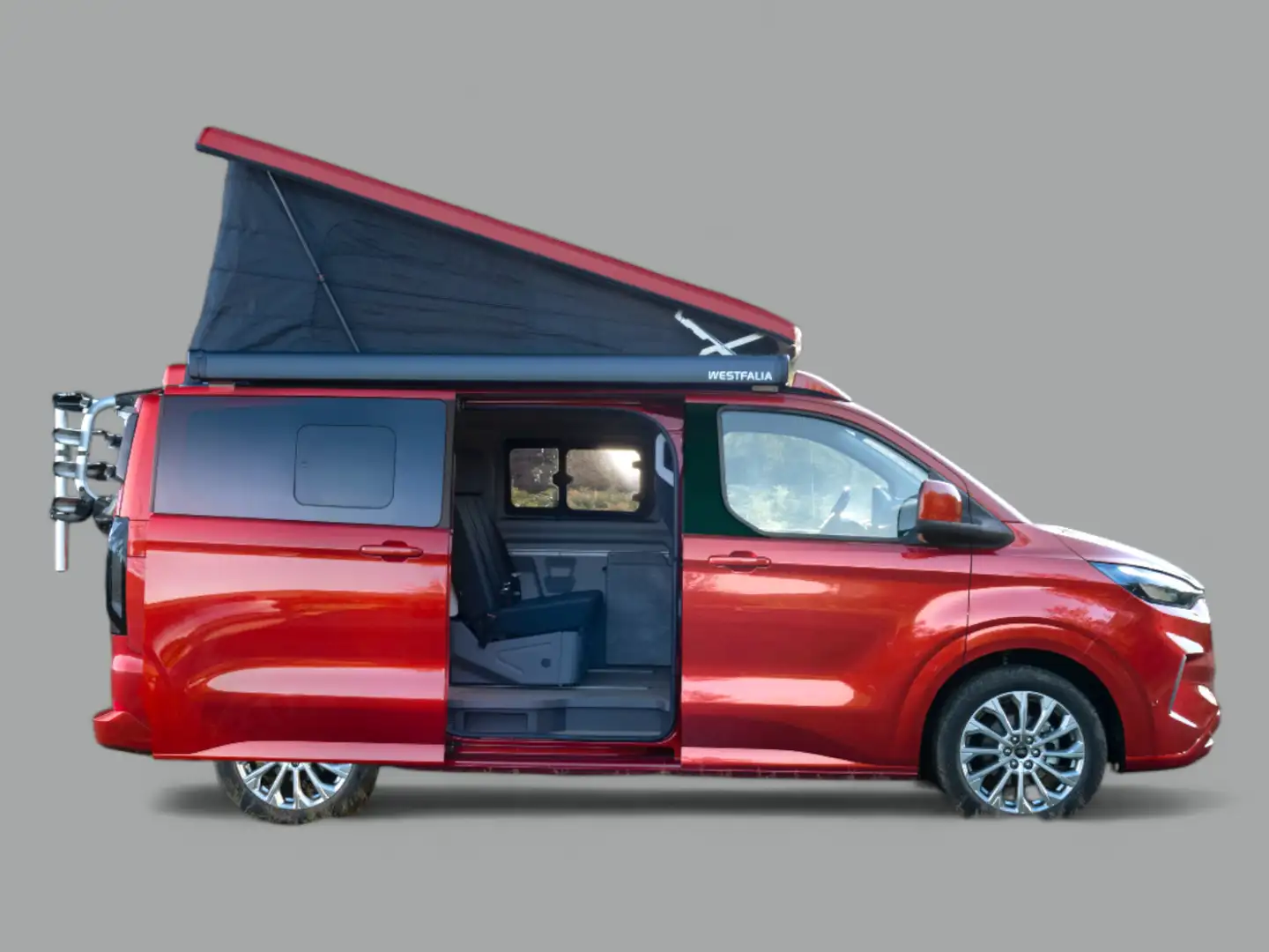 Ford Transit Custom NUGGET TITANIUM | NEUES MODELL | AUFSTELLDACH Rojo - 1