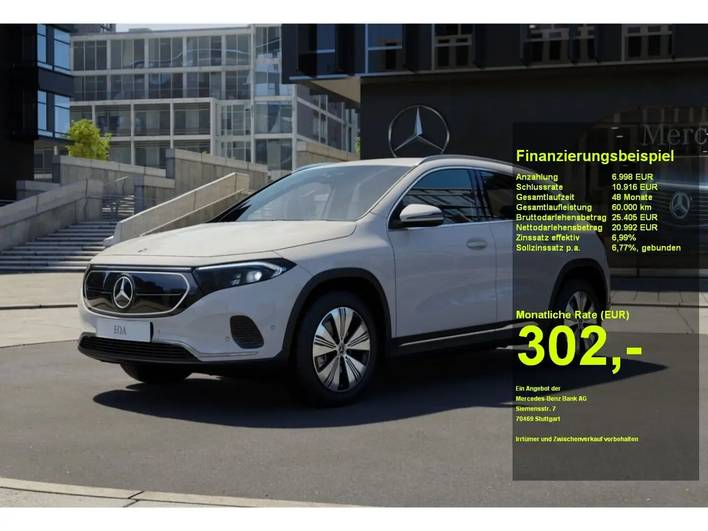 Mercedes-Benz EQA 250 +Progressive+MBUX+KAMERA+Ambiente+SHZ Weiß - 1