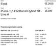 Ford Puma 1,0 EcoBoost Hybrid ST-Line Aut. Weiß - thumbnail 20