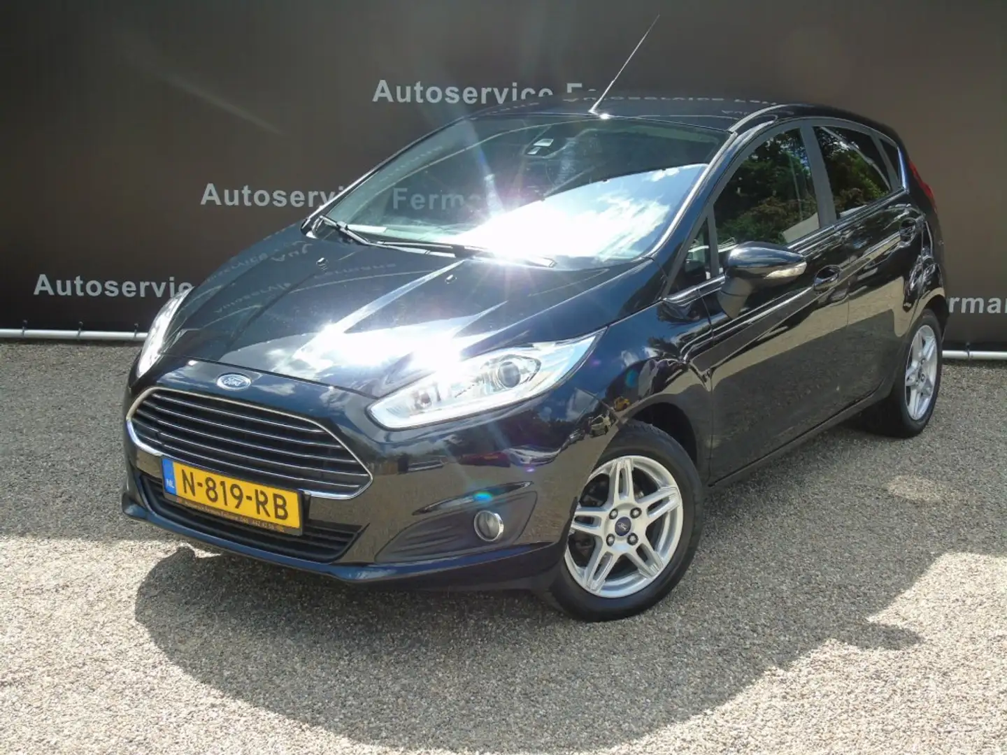 Ford Fiesta 1.0i 125PK Ecoboost - 2014 - 124DKM - Airco - 5drs Zwart - 2