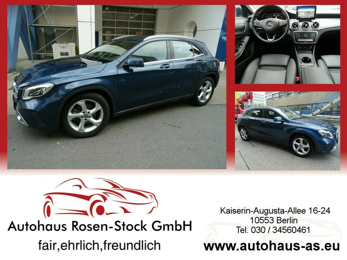 Mercedes-Benz GLA 250 Urban 7G-DCT,ACC,Leder,Kamera,Comand Bleu - 1