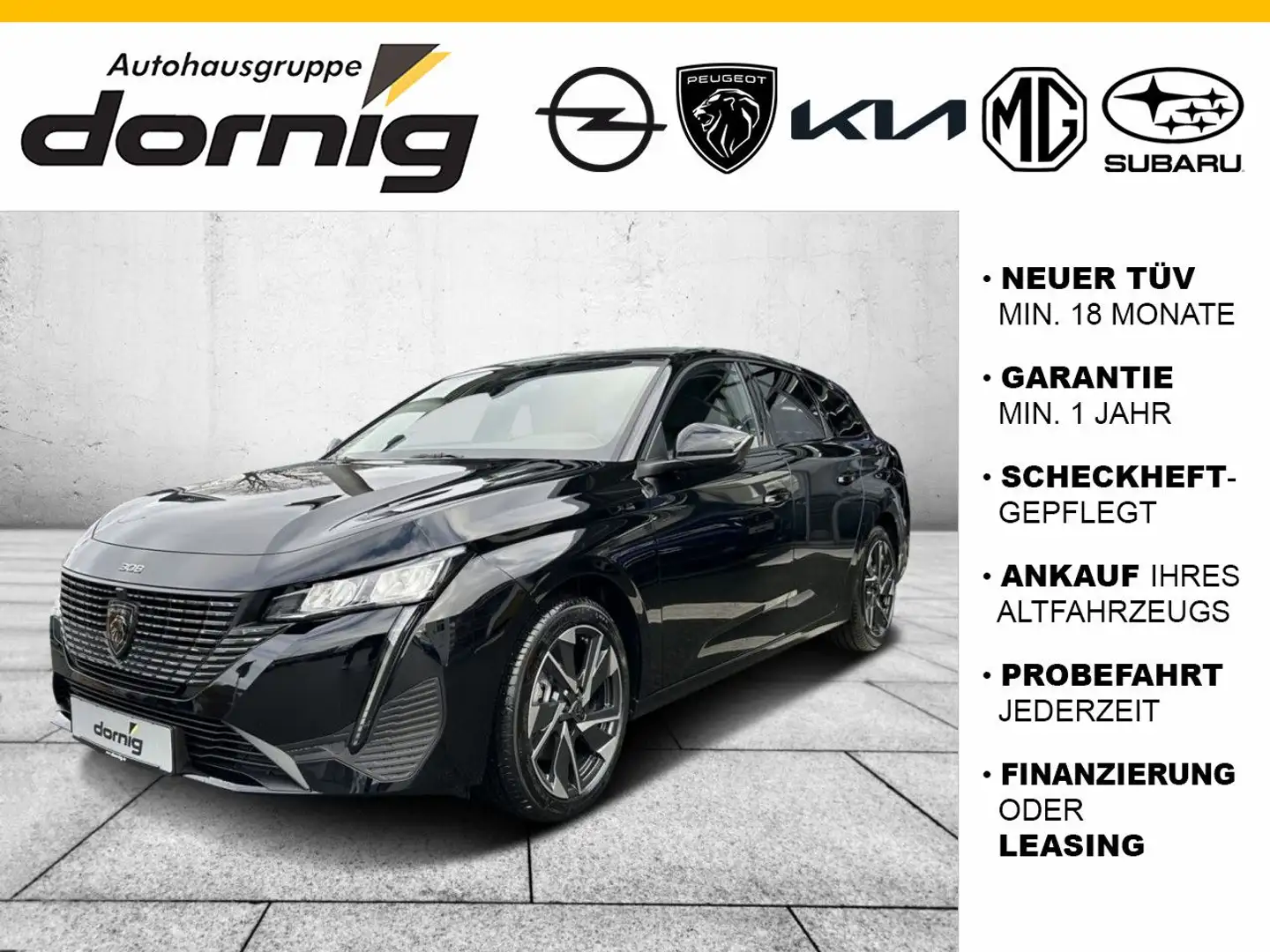 Peugeot 308 SW ALLURE BlueHDi 130 EAT8 *NP* Schwarz - 1