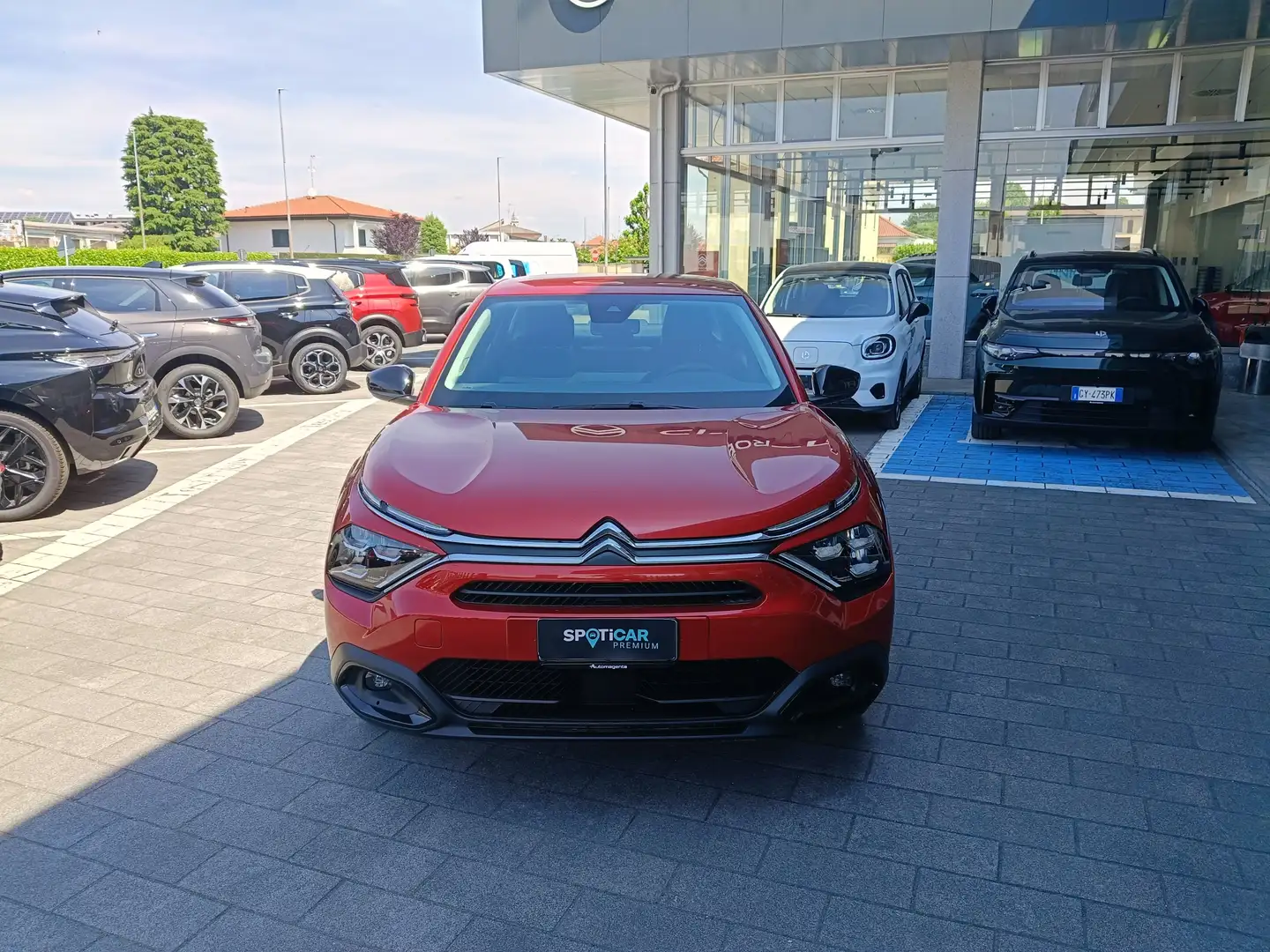 Citroen C4 X Elettrica 136cv FEEL PACK KM ZERO Roşu - 2