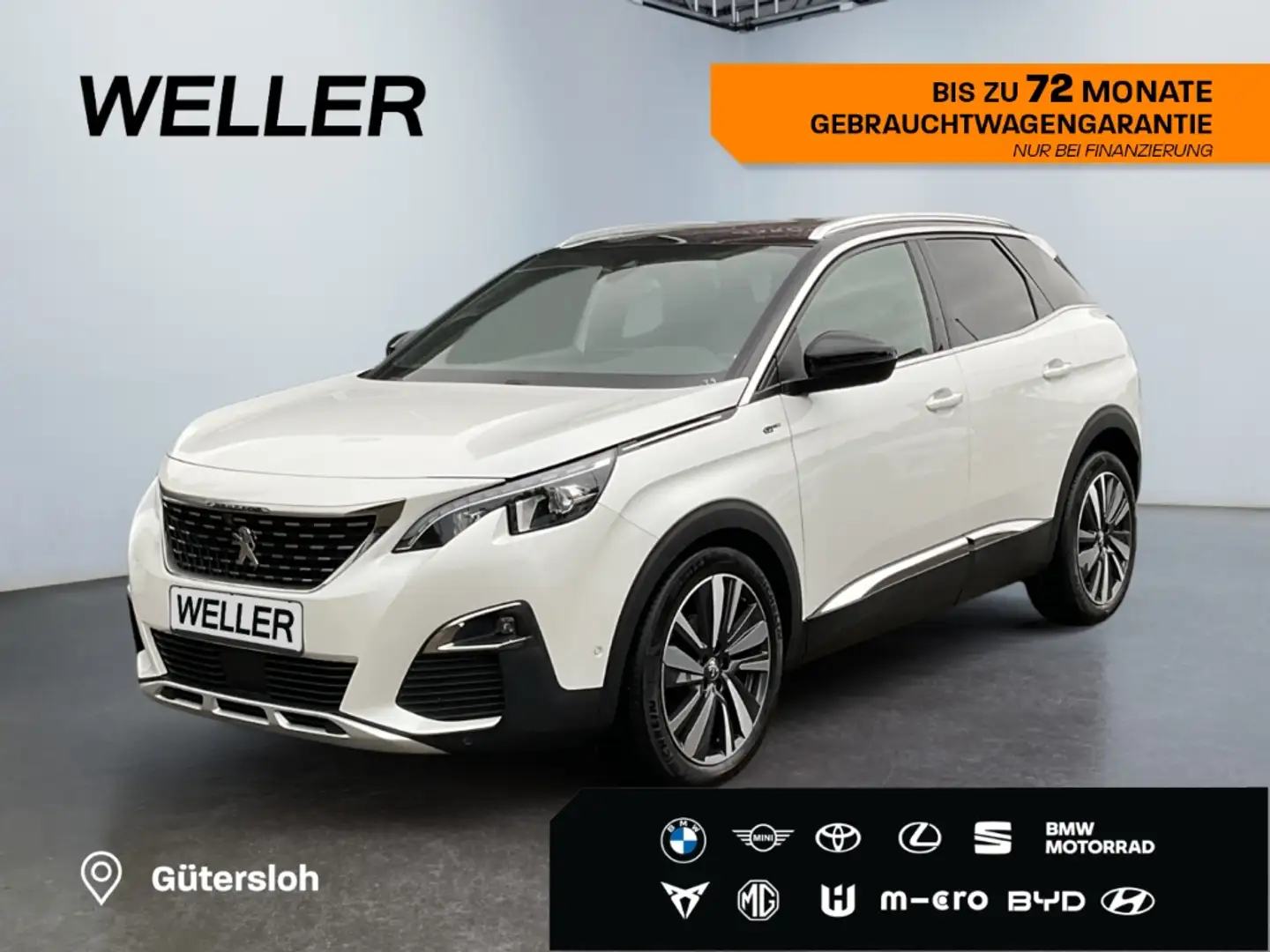 Peugeot 3008 BlueHDi 180 EAT8 GT *LED*Pano*360°*FOCAL*ACC* Weiß - 1